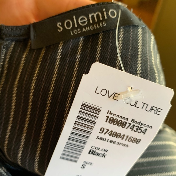 Striped Mini Bodycon Dress - Picture 6 of 6